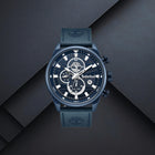 Ανδρικό Ρολόι Timberland Henniker II TDWGF0056303 Με Μπλε Λουράκι & Μπλε Καντράν