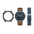 Ανδρικό Ρολόι Timberland Hopkinton TDWGF00838X0 Με Καφέ Λουράκι & Μπλε Καντράν