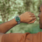 Ανδρικό Ρολόι Timberland Midnight Mine TDWGG0094802 με Ασημί Μπρασελέ & Πράσινο Καντράν