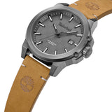 Πλάγια όψη του Timberland Mohegan TDWGB0083003 με ταμπά λουράκι και ανθρακί καντράν.