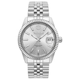 Ανδρικό ρολόι Timberland Northerd TDWGH0083702 με ασημί ατσάλινο μπρασελέ, ασημί καντράν και κάσα 41 mm.