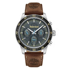 Ρολόι Timberland Parkman TDWGF0041301 Με Καφέ Δερμάτινο Λουράκι και Γκρι Καντράν