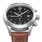 Ρολόι Timberland Ripgorge TDWGC0075201 Χρονογράφος Με Καφέ Δερμάτινο Λουράκι Και Μαύρο Καντράν