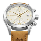 Ρολόι Timberland Ripgorge TDWGC0075202 Χρονογράφος Με Ταμπά Δερμάτινο Λουράκι Και Λευκό Καντράν