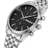 Πλάγια όψη του Timberland Sheepscot TDWGI0068702 με ασημί μπρασελέ και μαύρο καντράν