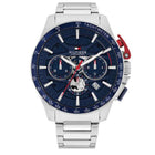 Ρολόι Tommy Hilfiger Bank 1792261 Χρονογράφος Με Ασημί Ατσάλινο Μπρασελέ
