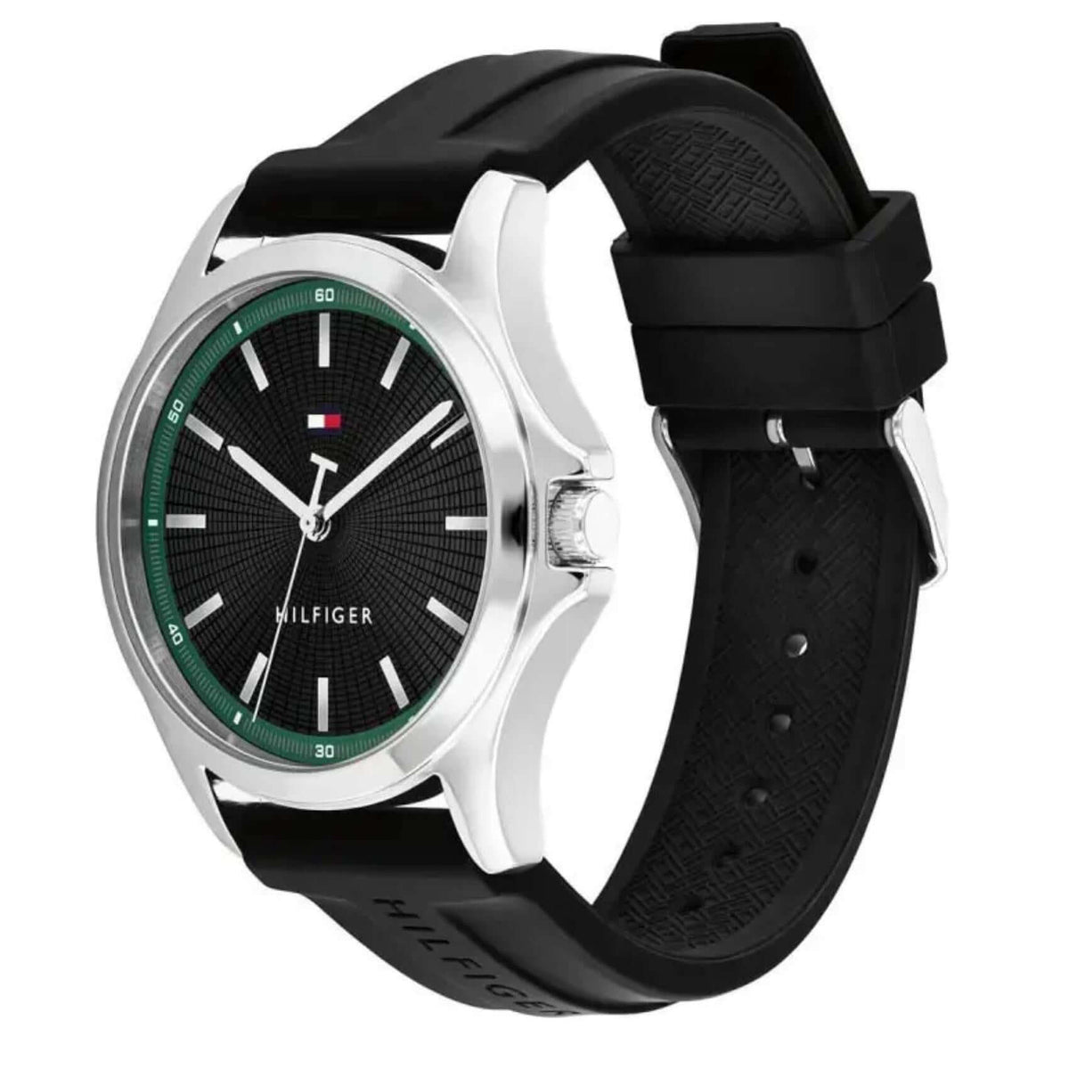 Μαύρο καντράν 42mm του ανδρικού ρολογιού Tommy Hilfiger Bruce 1710739.