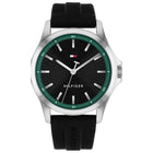 Ανδρικό Ρολόι Tommy Hilfiger Bruce 1710739 Με Μαύρο Καουτσούκ Λουράκι
