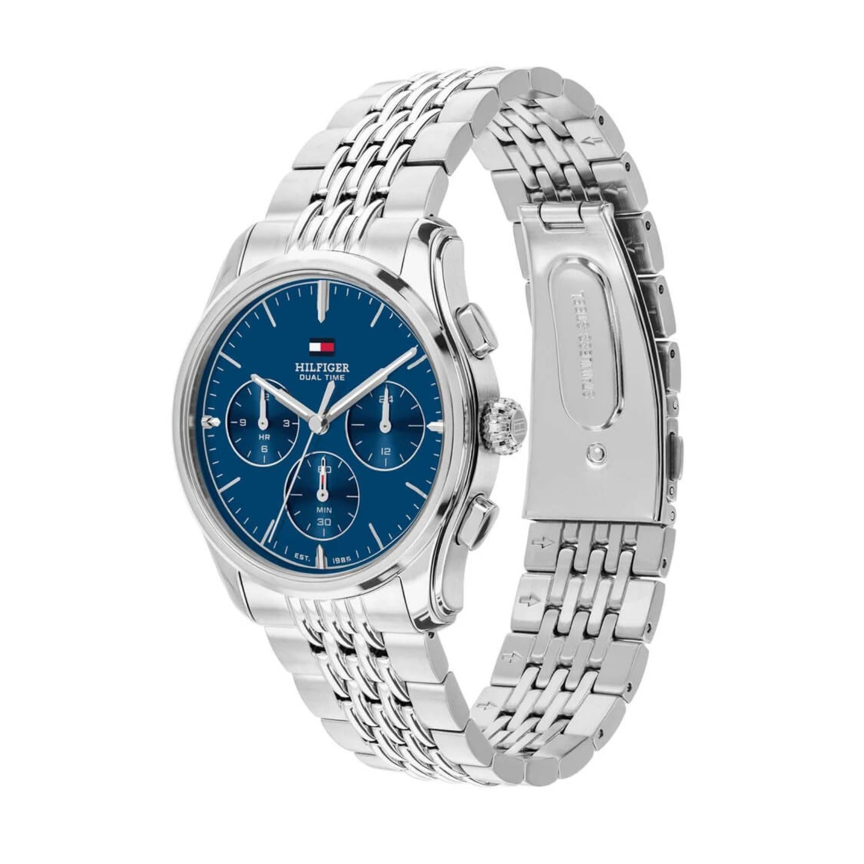 Μπλε καντράν ρολογιού Tommy Hilfiger Empire 1710811 διαμέτρου 38mm με χρονογράφο