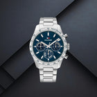 Ανδρικό Ρολόι Tommy Hilfiger Hampton 1792278 Με Ασημί Μπρασελέ & Μπλε Καντράν