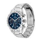 Ανδρικό Ρολόι Tommy Hilfiger Hampton 1792278 Με Ασημί Μπρασελέ & Μπλε Καντράν
