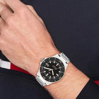 Ανδρικό Ρολόι Tommy Hilfiger Remy 1792228 Με Ασημί Μπρασελέ & Μαύρο Καντράν