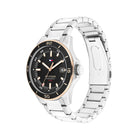 Ανδρικό Ρολόι Tommy Hilfiger Remy 1792228 Με Ασημί Μπρασελέ & Μαύρο Καντράν
