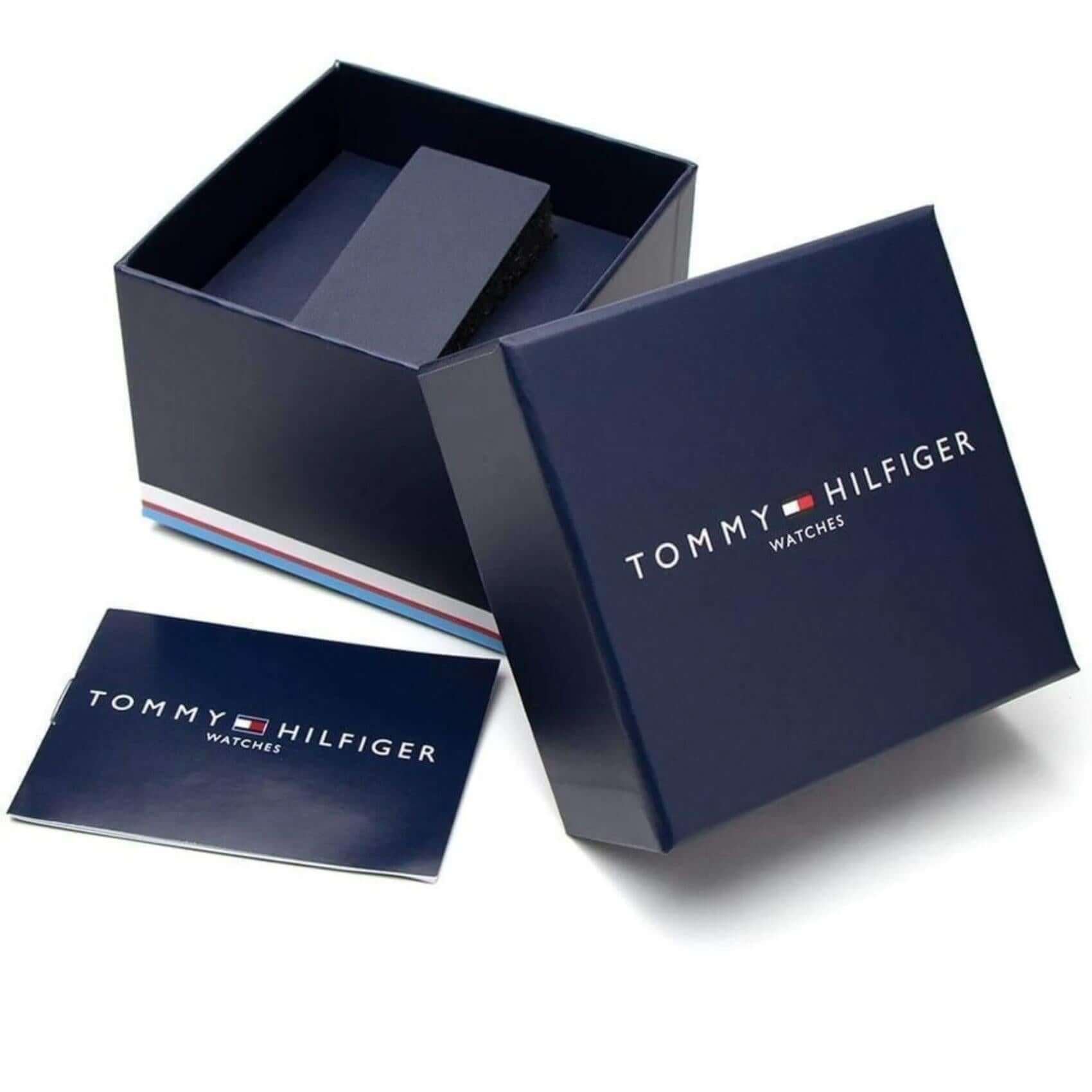 Ανδρικό ρολόι Tommy Hilfiger TH-Oxford 1710725 με την επίσημη συσκευασία και το πιστοποιητικό γνησιότητας της Tommy Hilfiger.