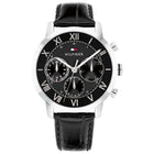 Ρολόι Tommy Hilfiger TH-Oxford 1710725 Με Μαύρο Δερμάτινο Λουράκι
