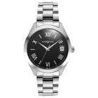 Ανδρικό Ρολόι Vogue Rey 2020650581 με Ασημί Μπρασελέ & Μαύρο Καντράν