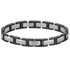 Ανδρικό Βραχιόλι Boss 1580794 Με Ασημί & Μαύρο Μπρασελέ
