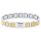 Ανδρικό Βραχιόλι Calvin Klein 35100009 Ατσάλινο Δίχρωμο Ασημί-Χρυσό
