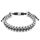 Ανδρικό Βραχιόλι Calvin Klein 35100040 Μακραμέ Ατσάλινο Ασημί