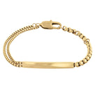 Ανδρικό Βραχιόλι Calvin Klein 35100066 Χρυσό με Διπλή Αλυσίδα