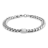 Ανδρικό βραχιόλι Calvin Klein 35100091 με ασημί αλυσίδα τύπου curb από ανοξείδωτο ατσάλι.