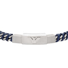 Ανδρικό Βραχιόλι Emporio Armani EGS3319040 Δερμάτινο Μπλε