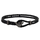 Ανδρικό Βραχιόλι Emporio Armani EGS3322060 Δερμάτινο Μαύρο