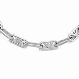 Ανδρικό βραχιόλι Emporio Armani EGS3249040 από ανοξείδωτο ατσάλι σε ασημί χρώμα.