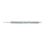 Ανδρικό βραχιόλι Emporio Armani Trend EGS3316040 με διπλή αλυσίδα, μοτίφ ταυτότητα από ανοξείδωτο ατσάλι σε ασημί χρώμα και χάντρες σε πράσινες αποχρώσεις με μήκος 20.3 cm