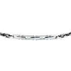 Ανδρικό Βραχιόλι Maserati Ceramic JM226ATZ77 Δίχρωμο