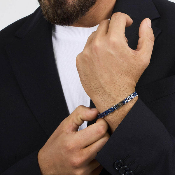 Ανδρικό Βραχιόλι Maserati Ceramic JM425ATZ65 Δίχρωμο