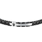 Ανδρικό Βραχιόλι Maserati Ceramic JM426ATZ95 Ασημί & Μαύρο