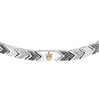 Ανδρικό Βραχιόλι Maserati JM225AVD89 Δίχρωμο με Πέτρες