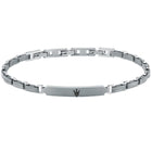 Ανδρικό Βραχιόλι Maserati Titanium JM426AXF06 Ασημί & Γκρι