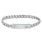 Ανδρικό Βραχιόλι Lacoste 2040081 Ταυτότητα Ατσάλινο Ασημί