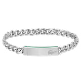 Ανδρικό Βραχιόλι Lacoste 2040081 Ταυτότητα Ατσάλινο Ασημί