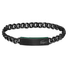 Ανδρικό Βραχιόλι Lacoste 2040082 Ταυτότητα Ατσάλινο Μαύρο