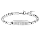 Ανδρικό Βραχιόλι Lacoste Ταυτότητα Ατσάλινο Ασημί 2040538