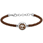 Ανδρικό Βραχιόλι Timberland Aldenbrook TDAGB0003405 Καφέ & Ασημί