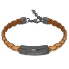 Ανδρικό Βραχιόλι Timberland Kootenay TDAGB0002103 Ταμπά & Μαύρο