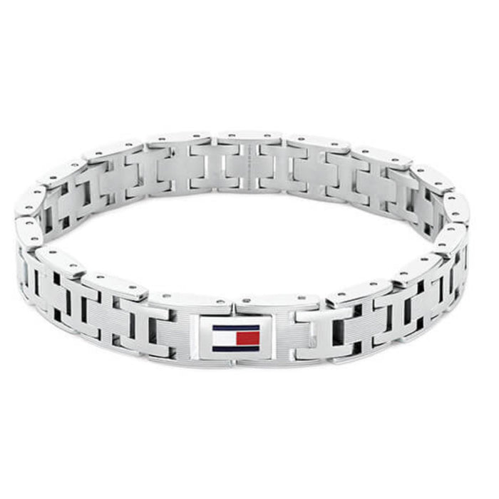 Ανδρικό βραχιόλι χειροπέδα Tommy Hilfiger 2790682 από ατσάλι σε ασημί χρώμα. Mήκος 20cm. 
