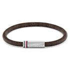 Ανδρικό Βραχιόλι Tommy Hilfiger 2790703 Δερμάτινο Καφέ