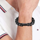 Ανδρικό Βραχιόλι Tommy Hilfiger 2790639 Χειροπέδα Σε Μαύρο Χρώμα