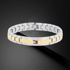Ανδρικό Βραχιόλι Tommy Hilfiger 2790642 Χειροπέδα Σε Ασημί-Χρυσό Χρώμα