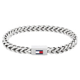Ανδρικό βραχιόλι χειροπέδα Tommy Hilfiger 2790647 από ατσάλι σε ασημί χρώμα.