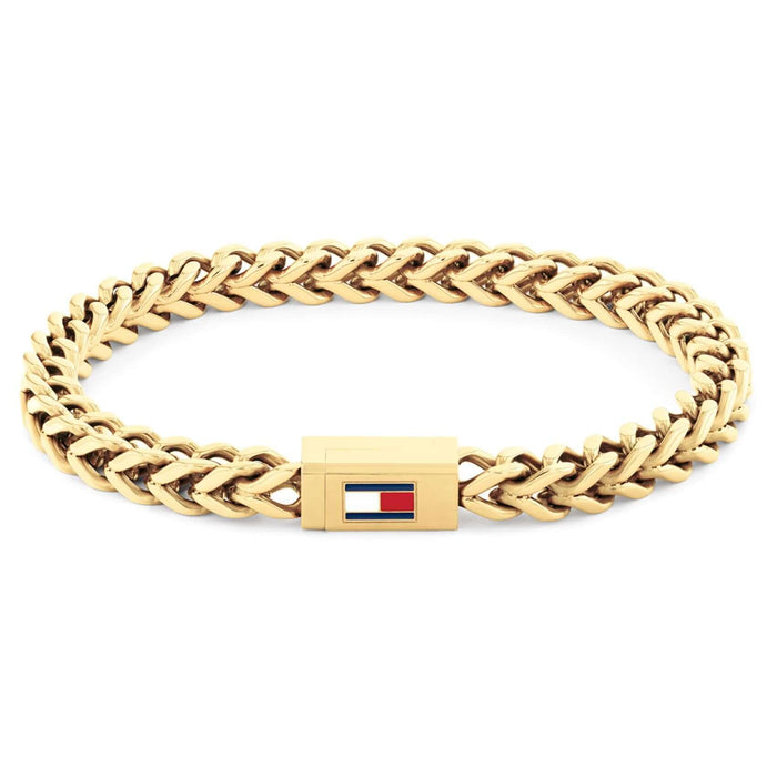 Ανδρικό βραχιόλι χειροπέδα Tommy Hilfiger 2790648 από ατσάλι σε χρυσό χρώμα.