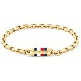 Ανδρικό βραχιόλι χειροπέδα Tommy Hilfiger 2790653 από ατσάλι σε χρυσό χρώμα.