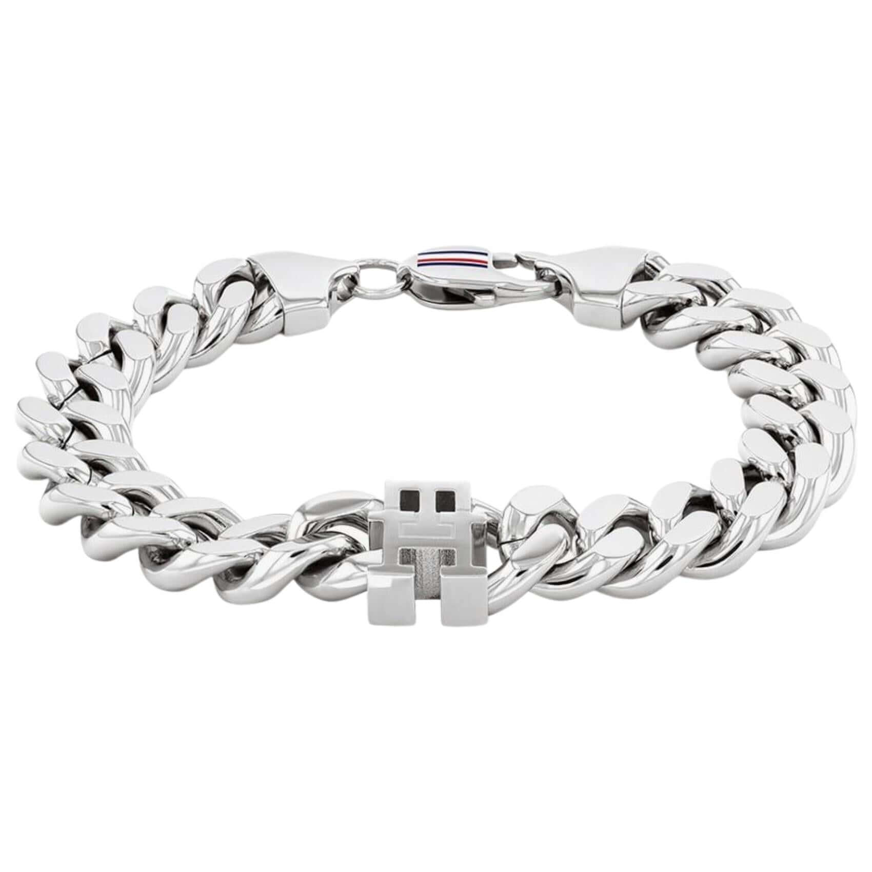 Ανδρικό βραχιόλι χειροπέδα Tommy Hilfiger 2790664 από ατσάλι σε ασημί χρώμα.