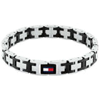 Ανδρικό Βραχιόλι Χειροπέδα Tommy Hilfiger 2790684 Ασημί & Μαύρο