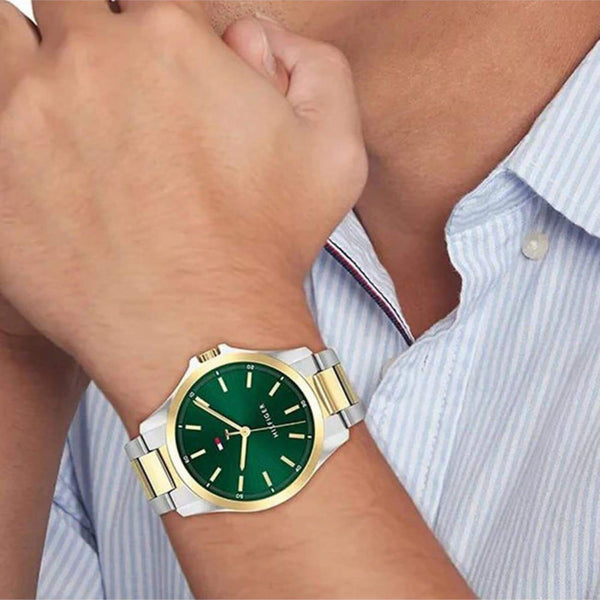 Ανδρικό Ρολόι Tommy Hilfiger Bruce 1792192 Με Δίχρωμο Μπρασελέ